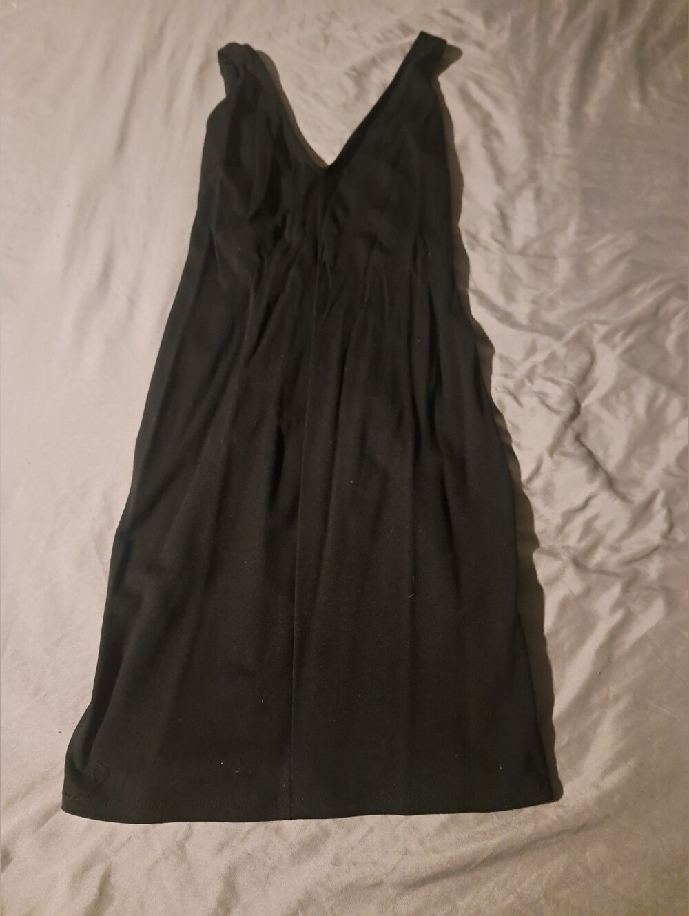 Sleeveless Black V-Neck Strappy Women's Bodycon Dress